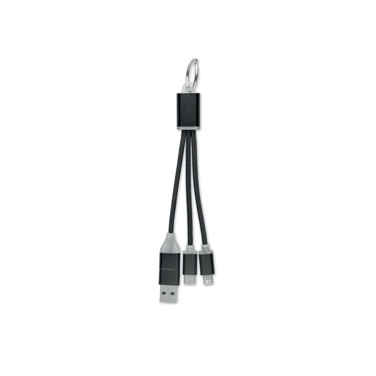 Kable usb z logo – kabel ładujący 4 w 1 typu c blue mo2141-03-side Kabel ładujący 4 w 1 typu C BLUE mo2141-03-side