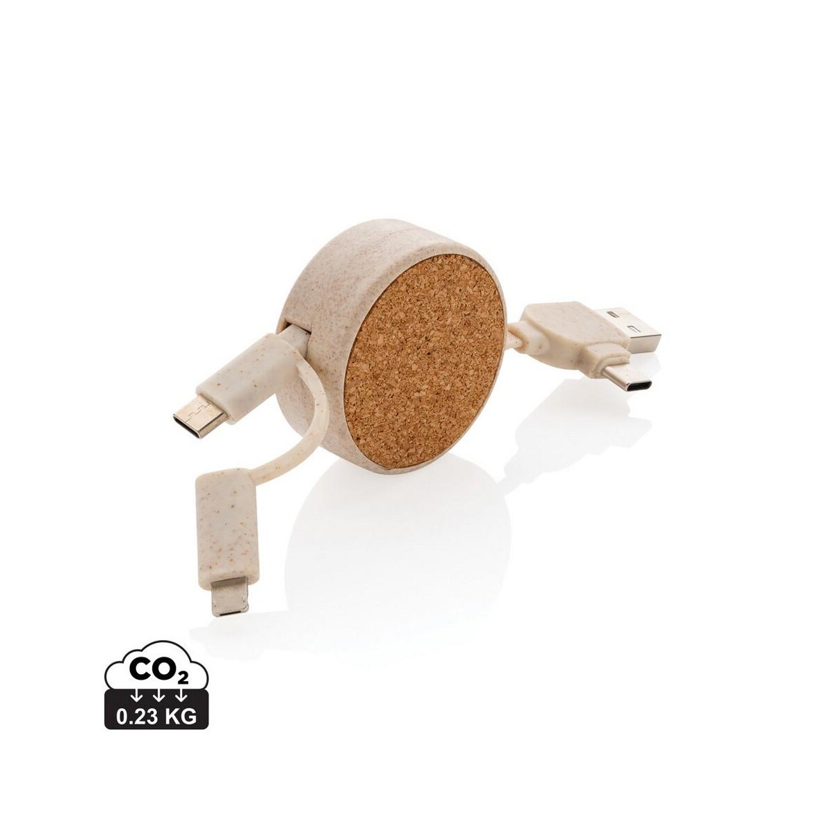 Kable usb z logo – zwijany kabel do ładowania P302.369_S_0 Zwijany kabel do ładowania P302.369_S_0