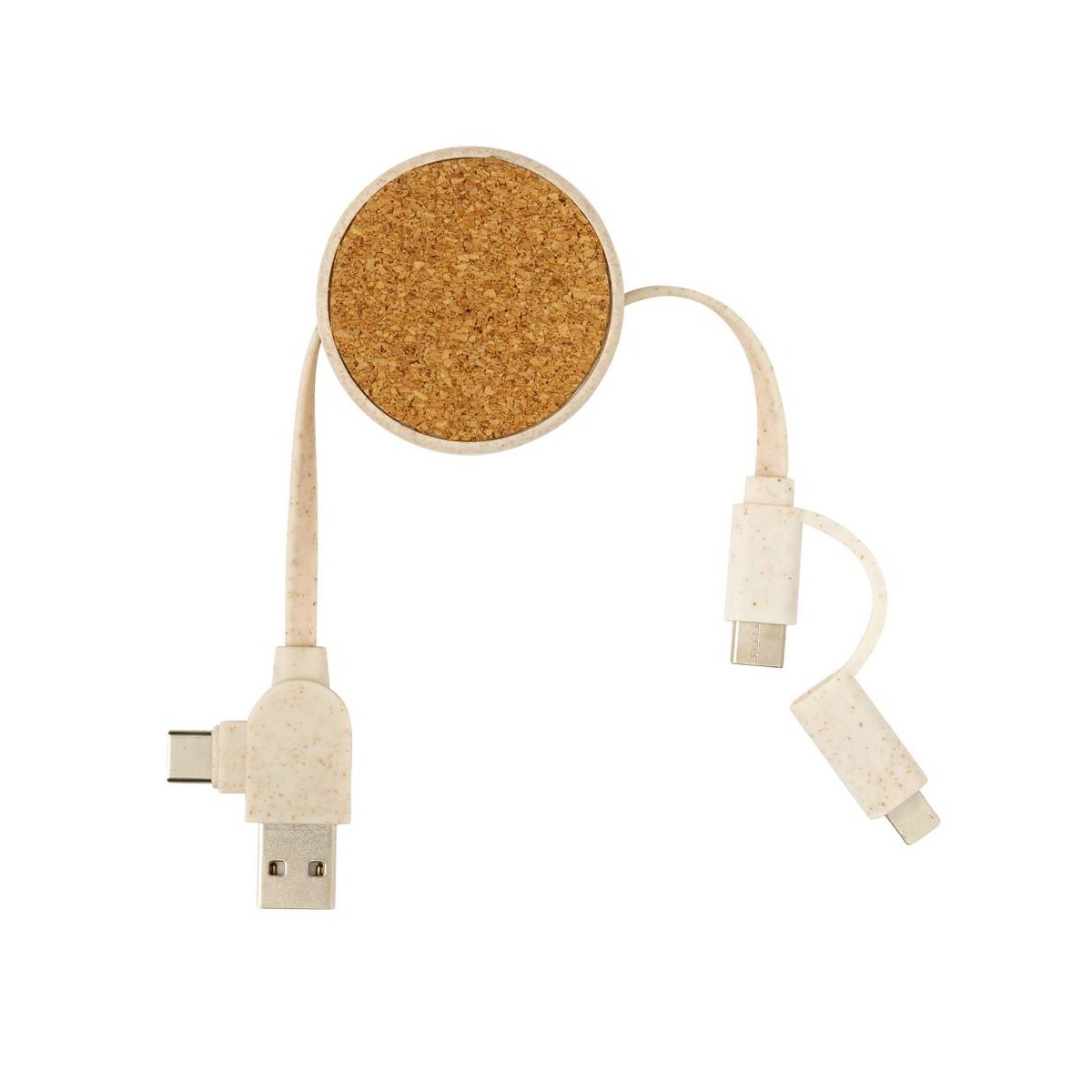 Kable usb z logo – zwijany kabel do ładowania P302.369__B_3 Zwijany kabel do ładowania P302.369__B_3
