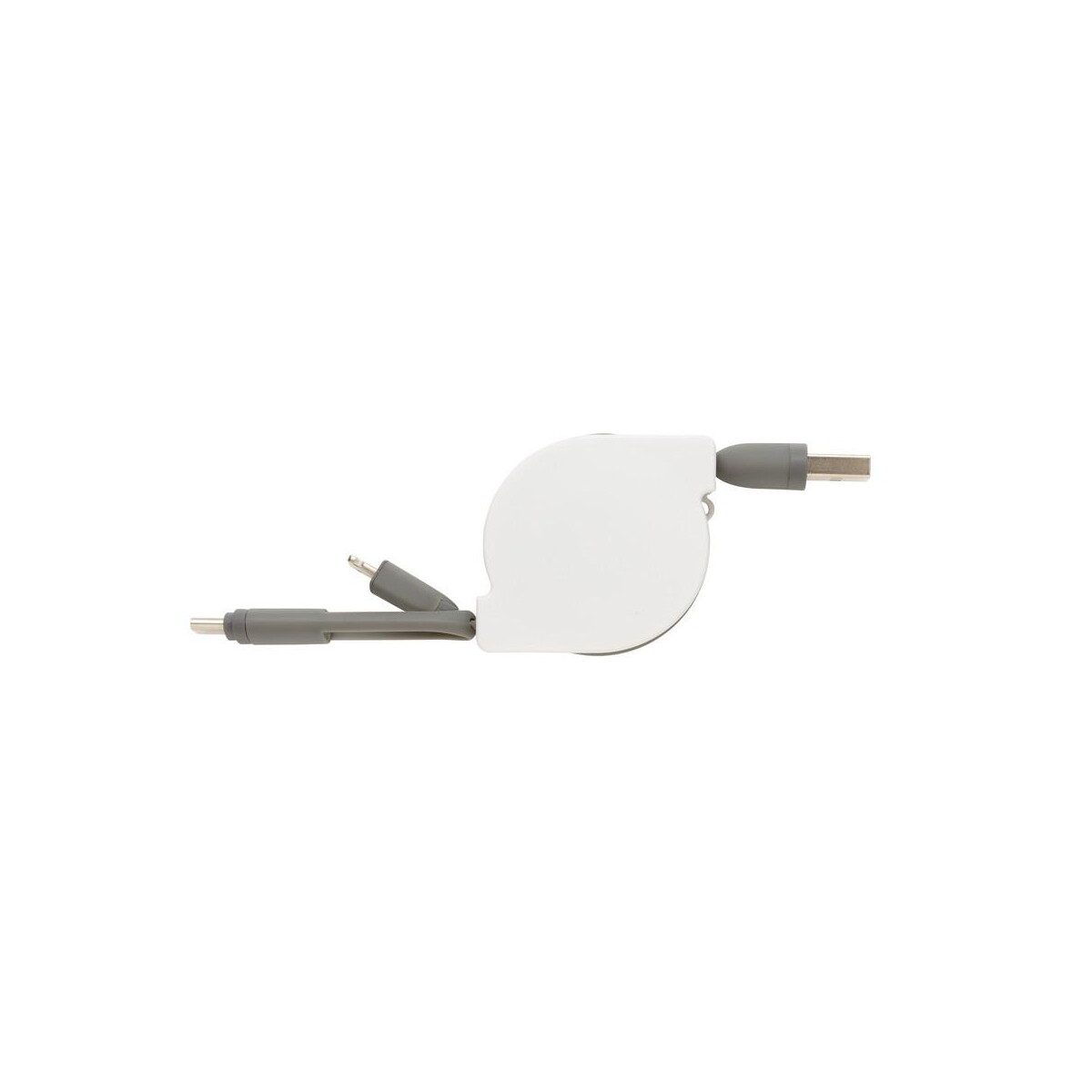 Kable usb z logo – zwijany kabel do ładowania i synchronizacji 3 w 1 P302.223__B_7 Zwijany kabel do ładowania i synchronizacji 3 w 1 P302.223__B_7