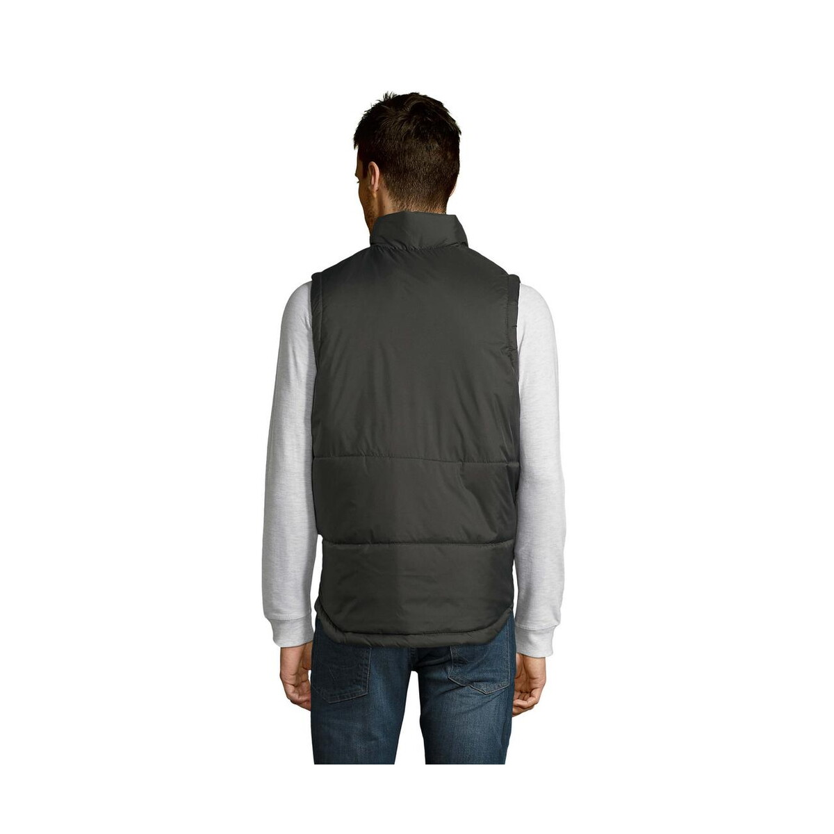 Kamizelki z logo – pikowana kamizelka warm warm s44002-cr-back Pikowana kamizelka WARM WARM s44002-cr-back