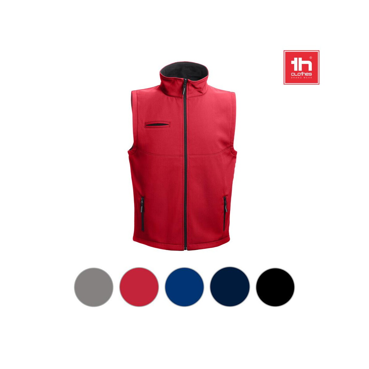 Kamizelki z logo – thc baku. uniwersalna kamizelka, softshell 30252_a THC BAKU. Uniwersalna kamizelka, softshell 30252_a