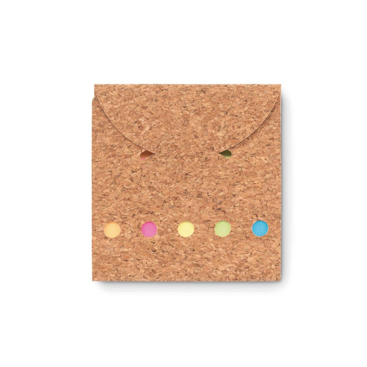 Karteczki samoprzylepne z logo – zestaw karteczek memo foldcork mo9858-13 Zestaw karteczek memo FOLDCORK mo9858-13