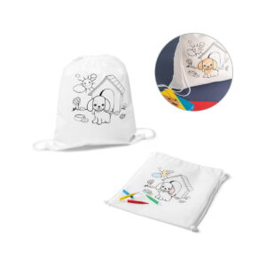 DRAWS. Plecak z non-woven do kolorowania (80 g/m²) 92619_set