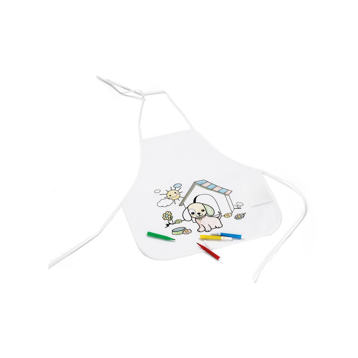 Kolorowanki z logo – nilo. fartuch z non-woven dla dzieci do pokolorowania (80 g/m²) 99834_106-c NILO. Fartuch z non-woven dla dzieci do pokolorowania (80 g/m²) 99834_106-c