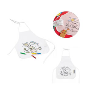 NILO. Fartuch z non-woven dla dzieci do pokolorowania (80 g/m²) 99834_set