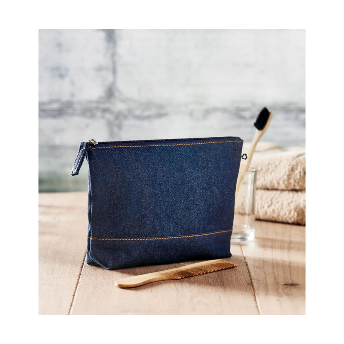 Kosmetyczki z logo – torebka na kosmetyki z recyk. style pouch mo6421-04-ambiant Torebka na kosmetyki z recyk. STYLE POUCH mo6421-04-ambiant