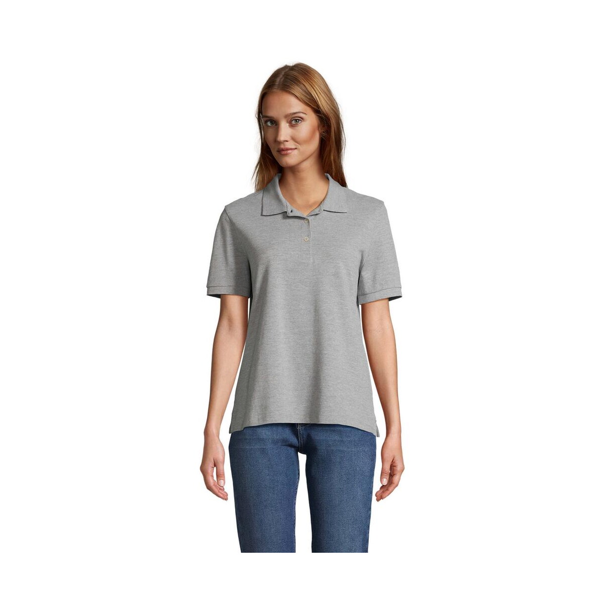 Koszulki polo z logo – pacific women polo pacific women s04440-gy PACIFIC WOMEN POLO PACIFIC WOMEN s04440-gy