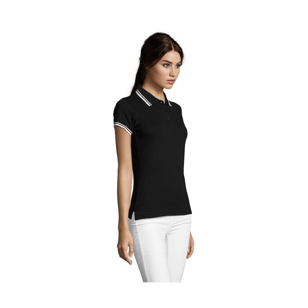 Koszulki polo z logo – pasadena damskie polo 200g pasadena women s00578-bc-side PASADENA damskie polo 200g PASADENA WOMEN s00578-bc-side