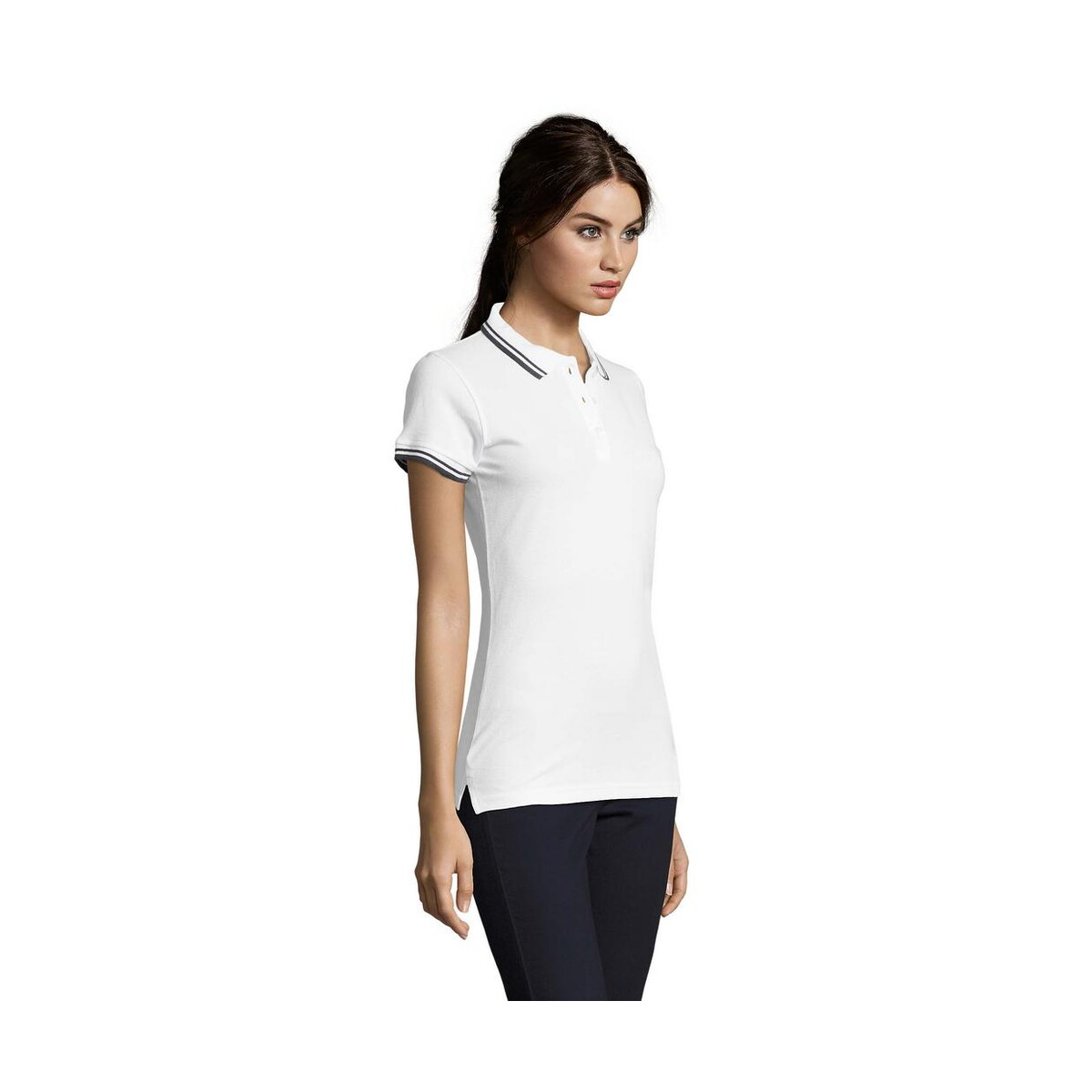 Koszulki polo z logo – pasadena damskie polo 200g pasadena women s00578-nw-side PASADENA damskie polo 200g PASADENA WOMEN s00578-nw-side