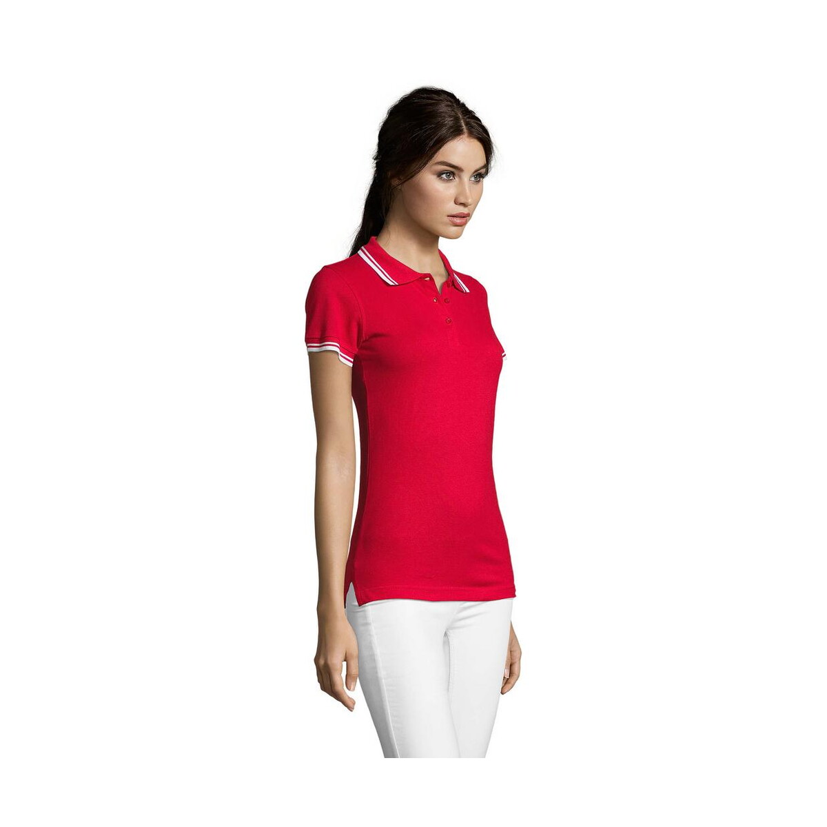 Koszulki polo z logo – pasadena damskie polo 200g pasadena women s00578-re-side PASADENA damskie polo 200g PASADENA WOMEN s00578-re-side