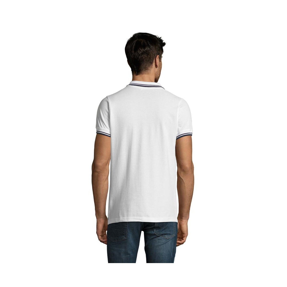 Koszulki polo z logo – pasadena męskie polo 200g pasadena men s00577-nw-back PASADENA męskie polo 200g PASADENA MEN s00577-nw-back