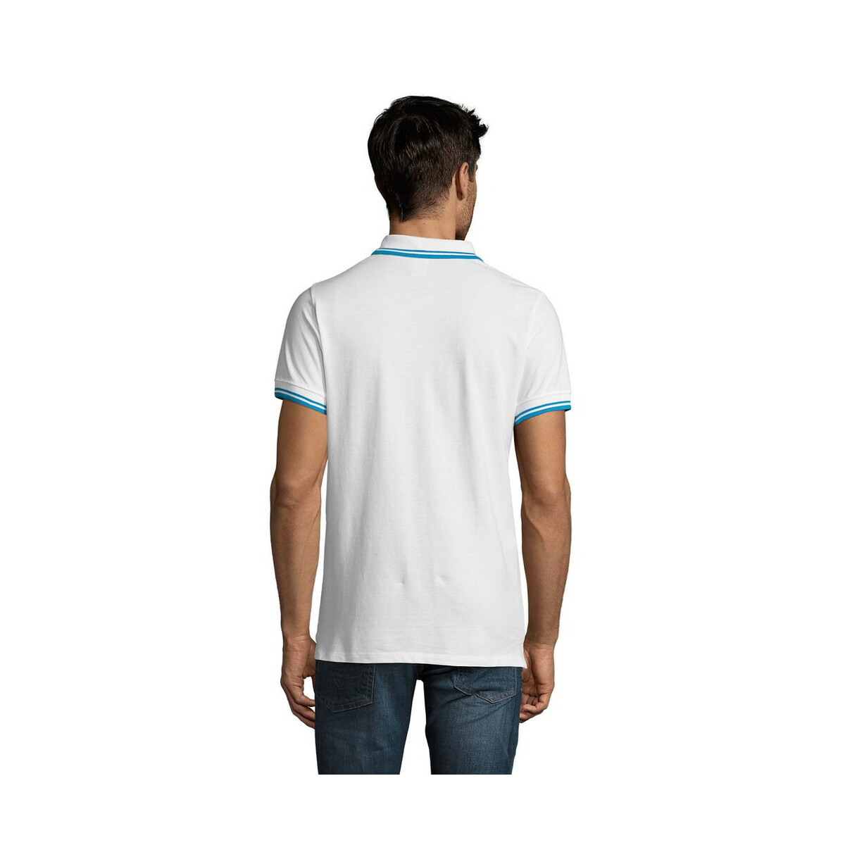 Koszulki polo z logo – pasadena męskie polo 200g pasadena men s00577-qu-back PASADENA męskie polo 200g PASADENA MEN s00577-qu-back