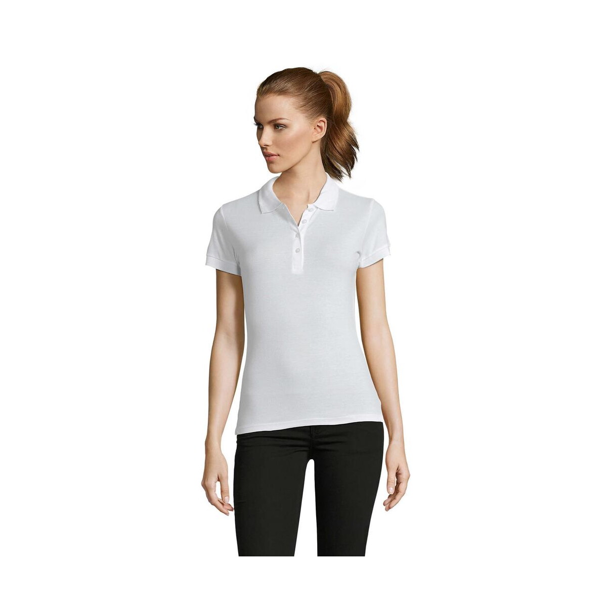 Koszulki polo z logo – passion damskie polo 170g passion s11338-wh PASSION Damskie POLO 170g PASSION s11338-wh