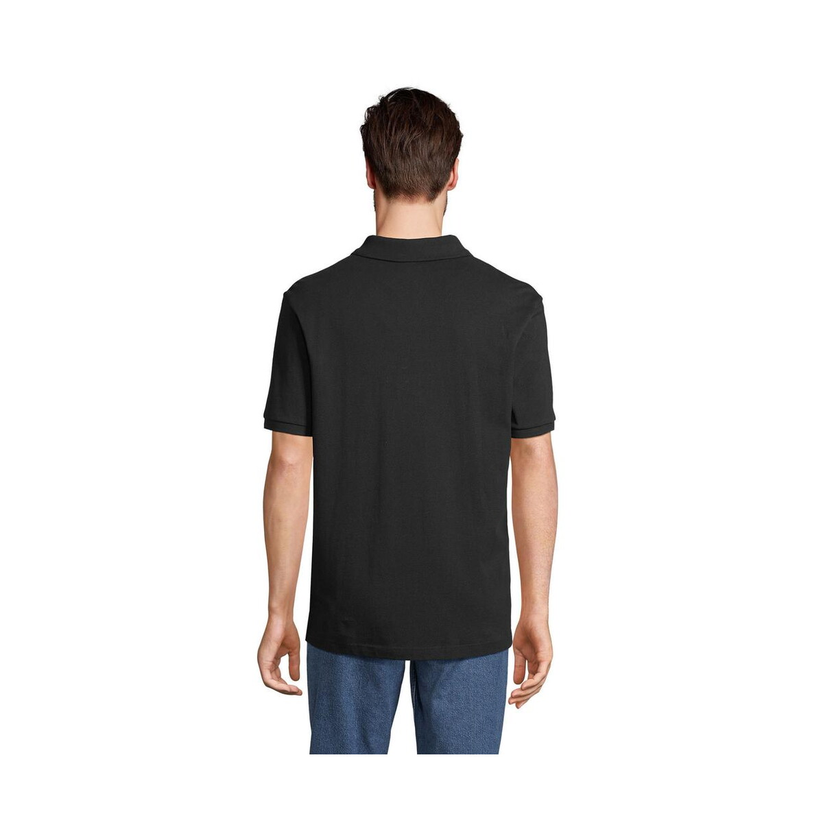 Koszulki polo z logo – pegase polo organic 210g pegase s04242-bk-back PEGASE Polo Organic 210g PEGASE s04242-bk-back