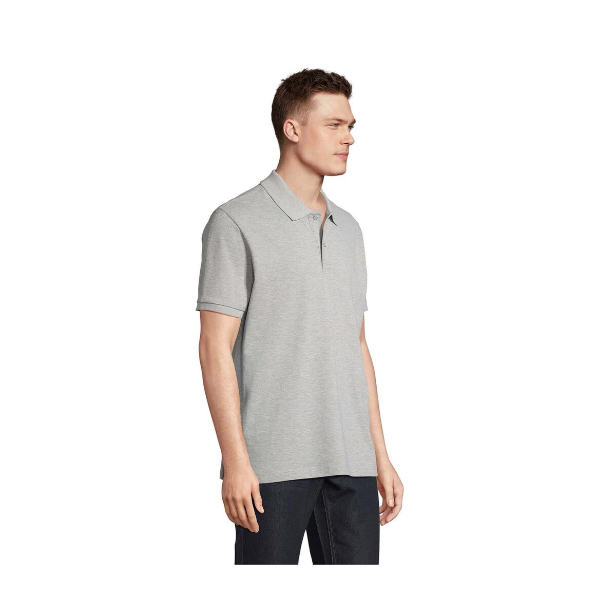 Koszulki polo z logo – pegase polo organic 210g pegase s04242-gy-side PEGASE Polo Organic 210g PEGASE s04242-gy-side
