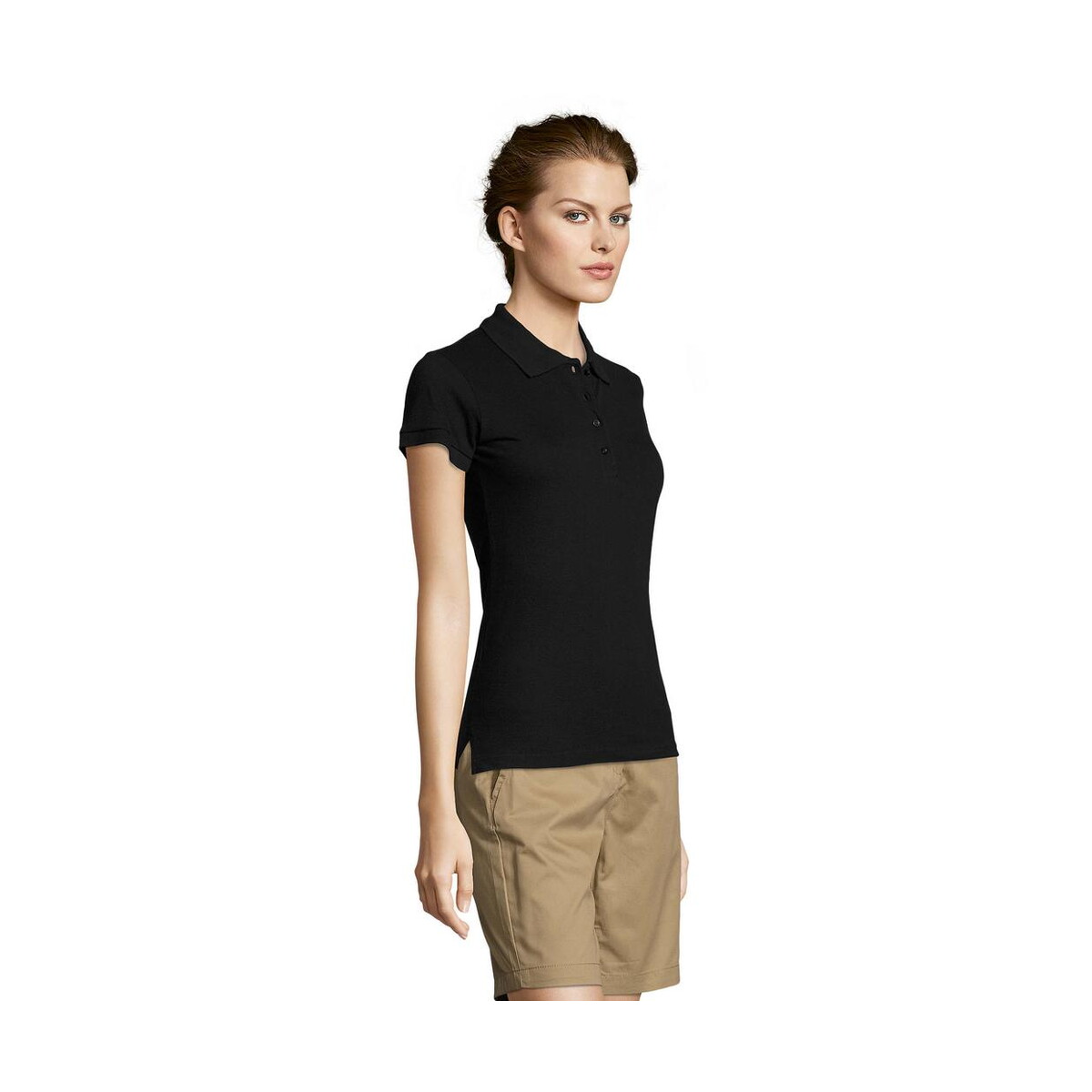 Koszulki polo z logo – people damskie polo 210g people s11310-bk-side PEOPLE Damskie POLO 210g PEOPLE s11310-bk-side