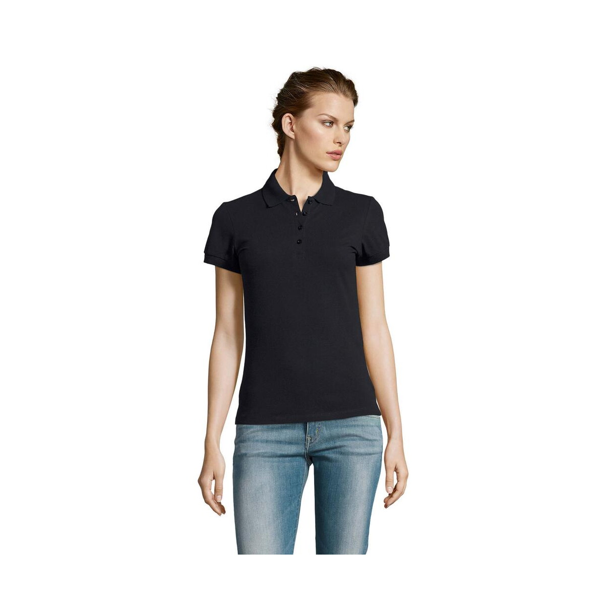Koszulki polo z logo – people damskie polo 210g people s11310-ny PEOPLE Damskie POLO 210g PEOPLE s11310-ny