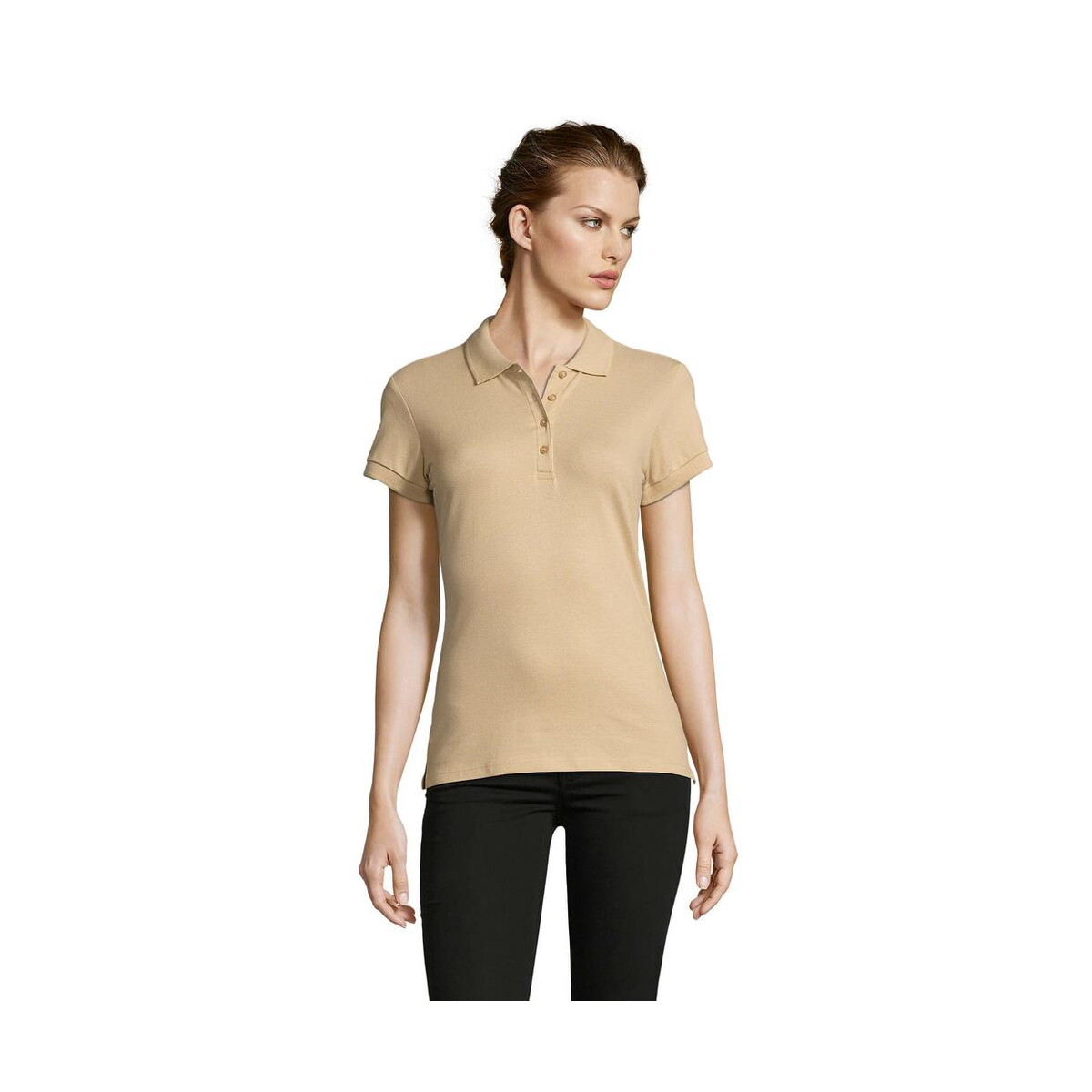 Koszulki polo z logo – people damskie polo 210g people s11310-sa PEOPLE Damskie POLO 210g PEOPLE s11310-sa