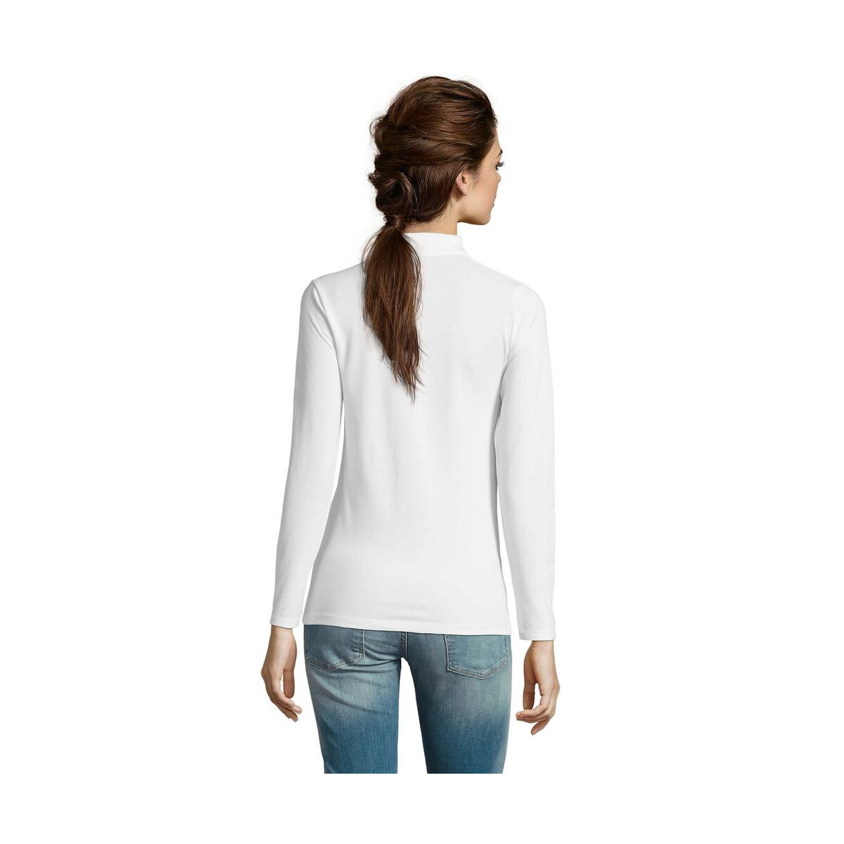 Koszulki polo z logo – perfect damskie lsl polo180 perfect lsl women s02083-wh-back PERFECT Damskie LSL POLO180 PERFECT LSL WOMEN s02083-wh-back