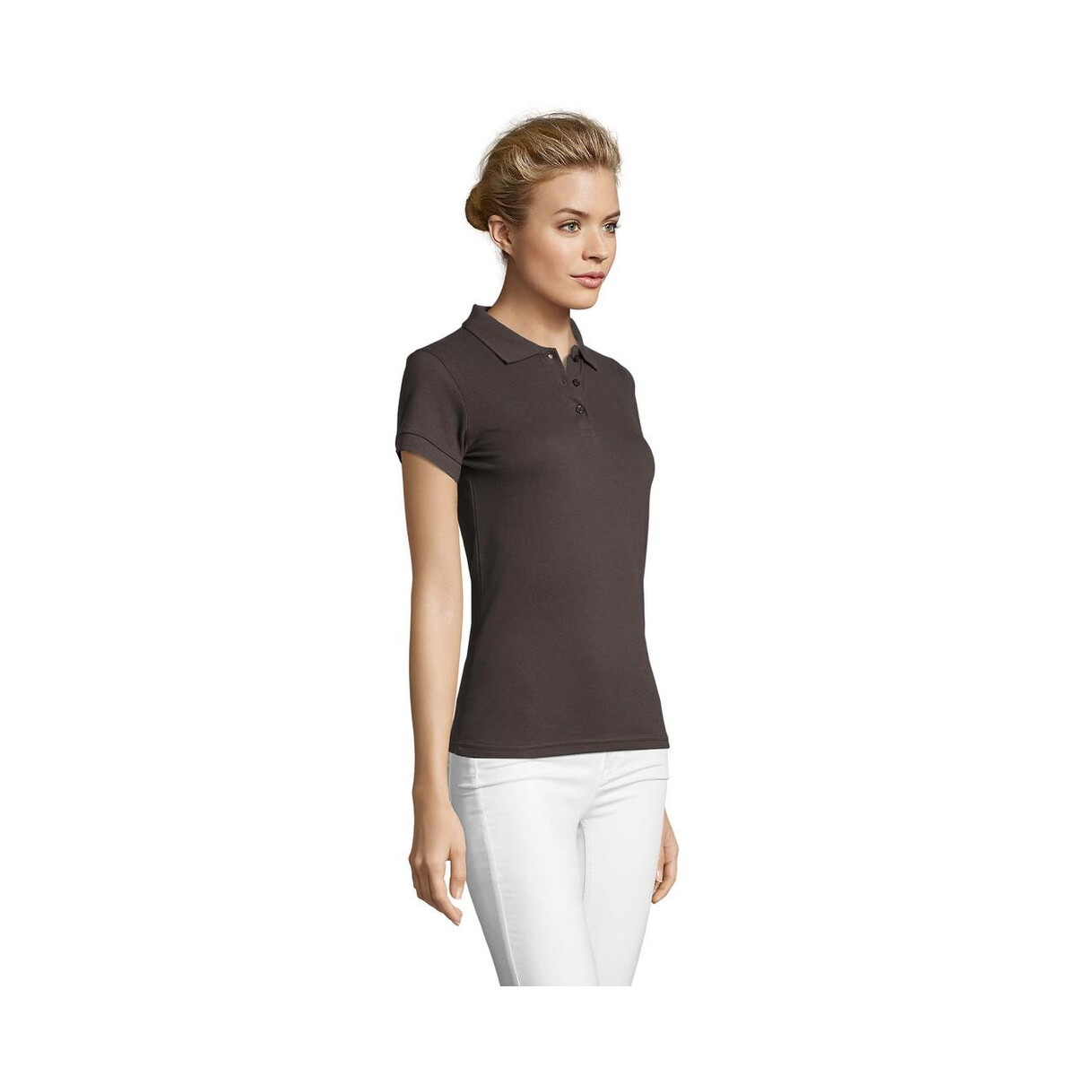 Koszulki polo z logo – perfect damskie polo 180g perfect women s11347-dg-side PERFECT Damskie POLO 180g PERFECT WOMEN s11347-dg-side