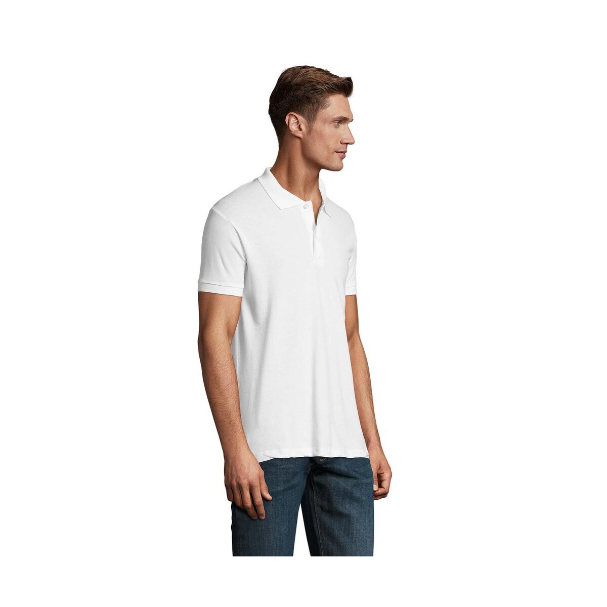Koszulki polo z logo – perfect men polo 180g perfect men s11346-wh-side PERFECT MEN Polo 180g PERFECT MEN s11346-wh-side