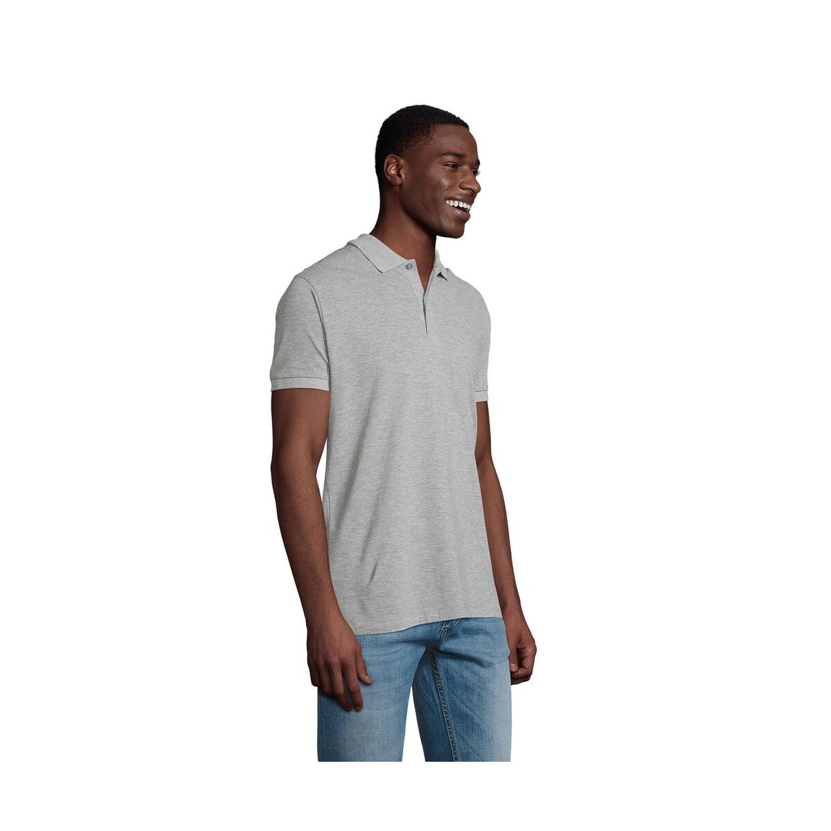 Koszulki polo z logo – planet men polo 170g planet men s03566-gy-back PLANET MEN polo 170g PLANET MEN s03566-gy-back