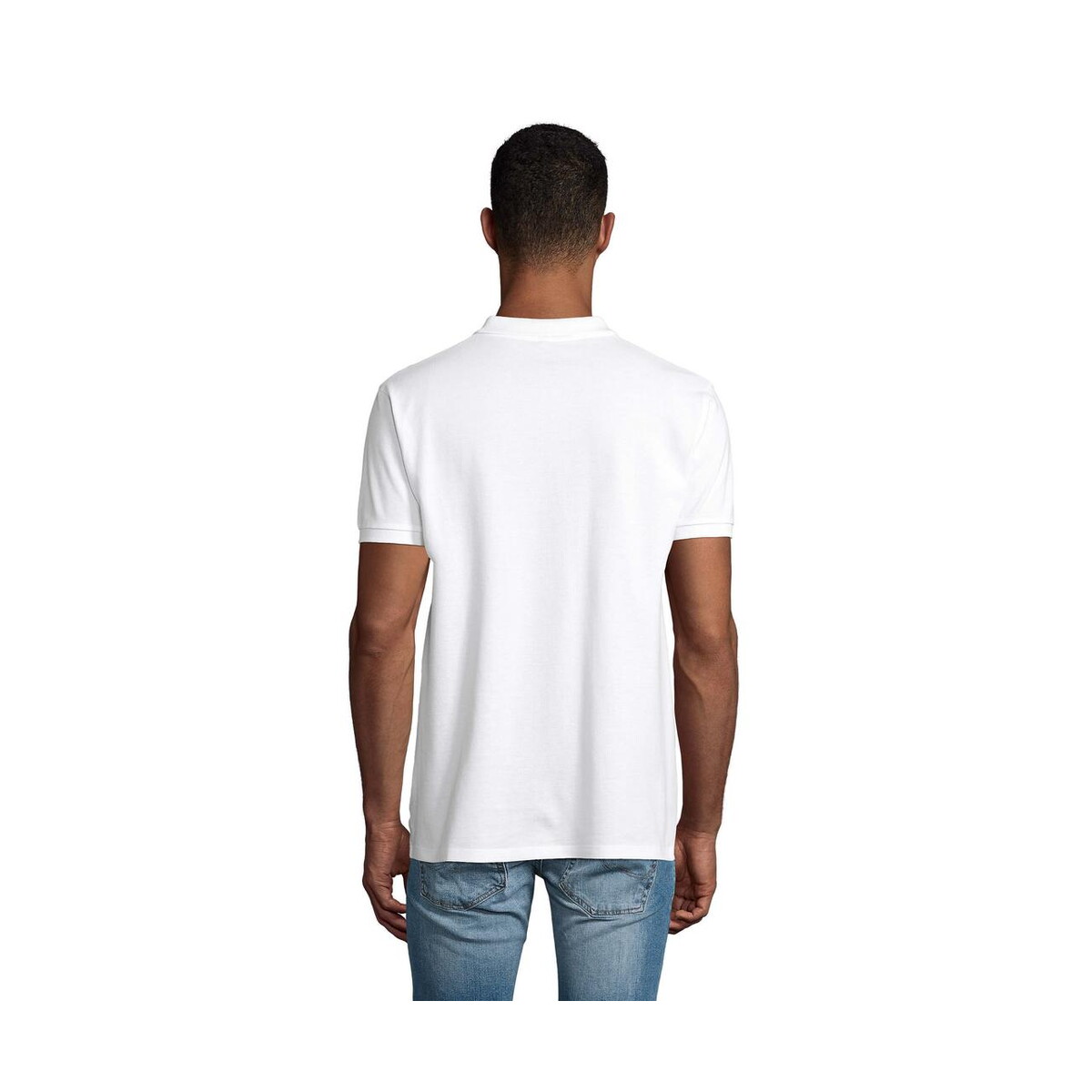 Koszulki polo z logo – planet men polo 170g planet men s03566-wh-side PLANET MEN polo 170g PLANET MEN s03566-wh-side