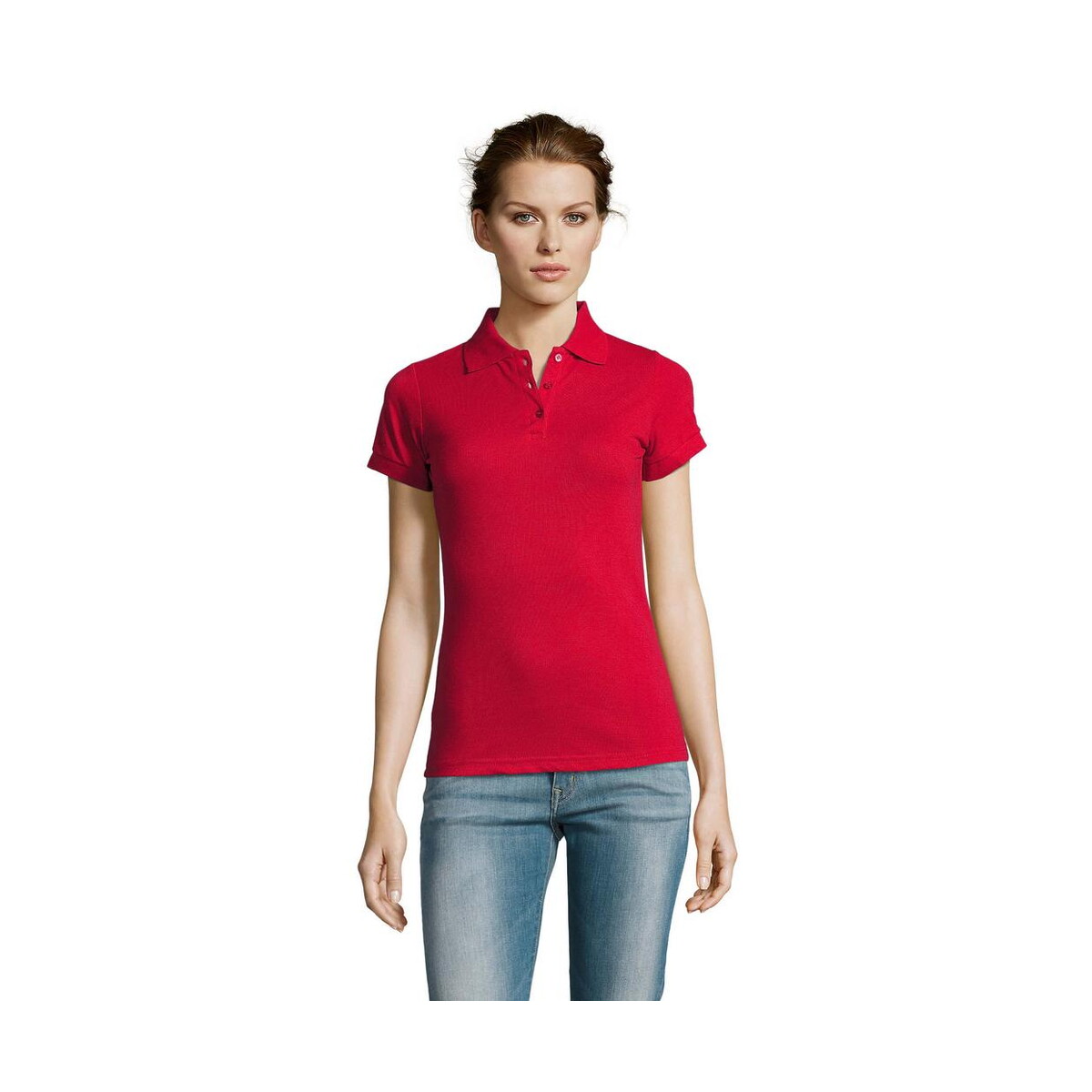 Koszulki polo z logo – prime damskie polo 200g prime women s00573-rd PRIME Damskie POLO 200g PRIME WOMEN s00573-rd