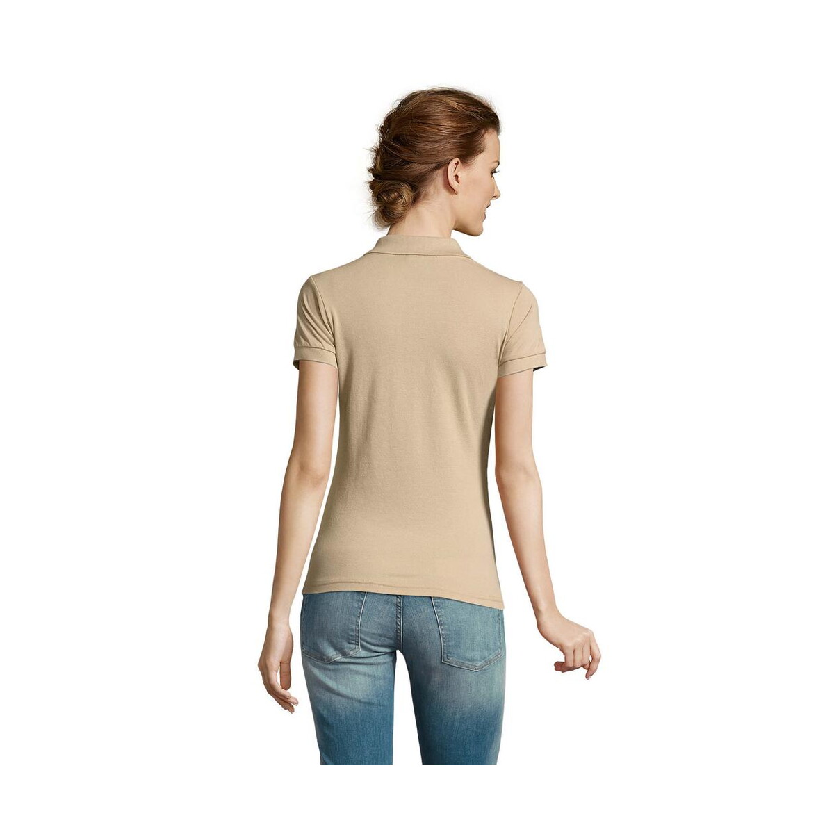 Koszulki polo z logo – prime damskie polo 200g prime women s00573-sa-back PRIME Damskie POLO 200g PRIME WOMEN s00573-sa-back