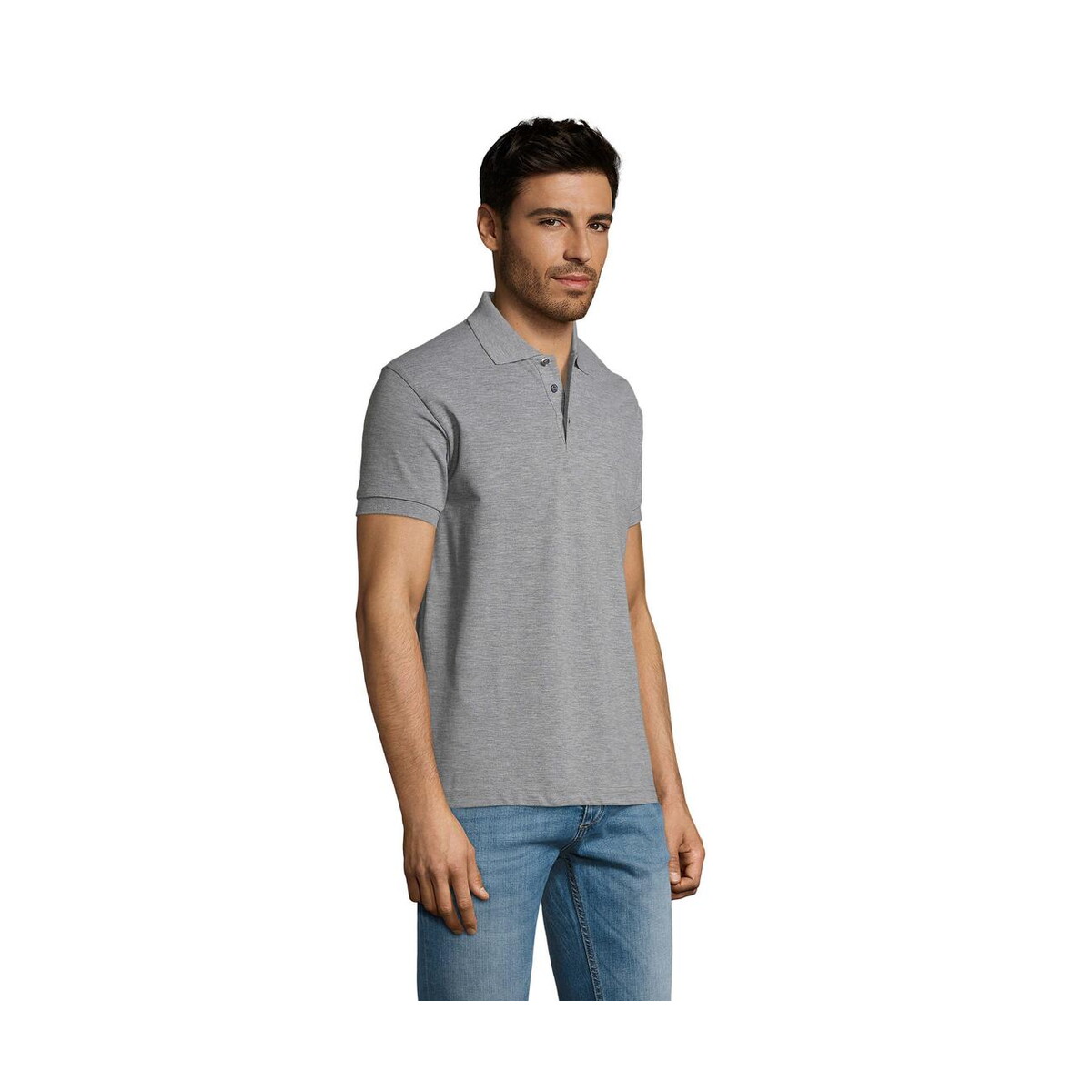 Koszulki polo z logo – prime męskie polo 200g prime men s00571-gy-side PRIME Męskie polo 200g PRIME MEN s00571-gy-side