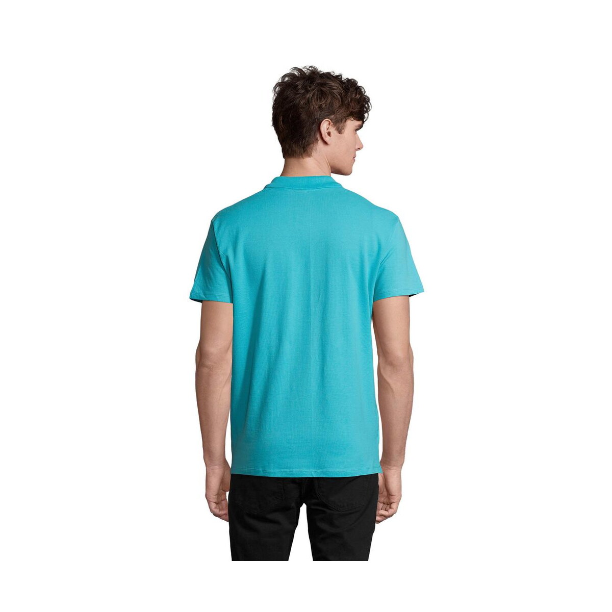 Koszulki polo z logo – spring ii men polo 210g spring ii s11362-al-back SPRING II MEN Polo 210g SPRING II s11362-al-back