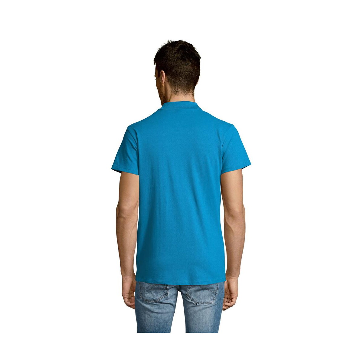 Koszulki polo z logo – summer ii men polo 170g summer ii s11342-aq-back SUMMER II MEN polo 170g SUMMER II s11342-aq-back