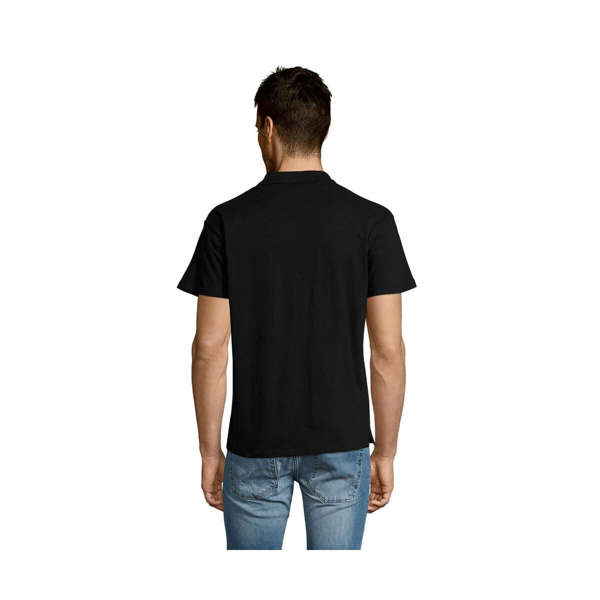 Koszulki polo z logo – summer ii men polo 170g summer ii s11342-bk-back SUMMER II MEN polo 170g SUMMER II s11342-bk-back