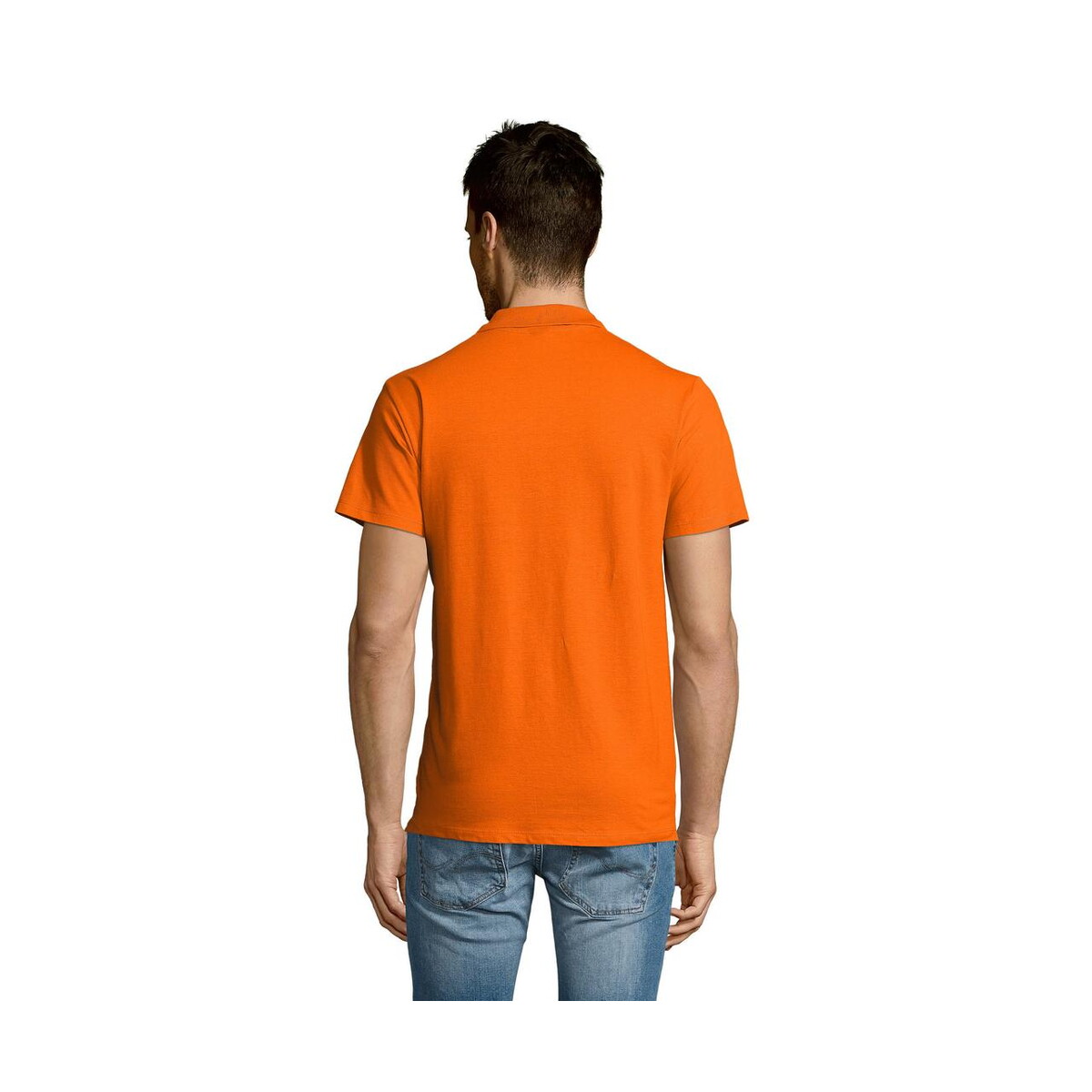 Koszulki polo z logo – summer ii men polo 170g summer ii s11342-or-back SUMMER II MEN polo 170g SUMMER II s11342-or-back