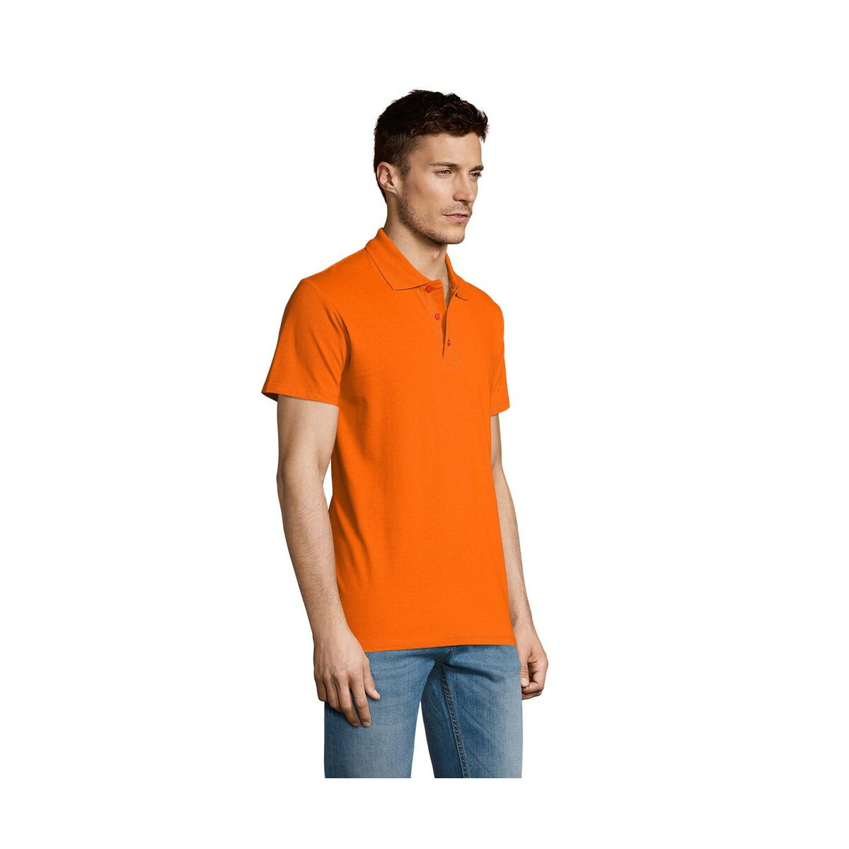 Koszulki polo z logo – summer ii men polo 170g summer ii s11342-or-side SUMMER II MEN polo 170g SUMMER II s11342-or-side
