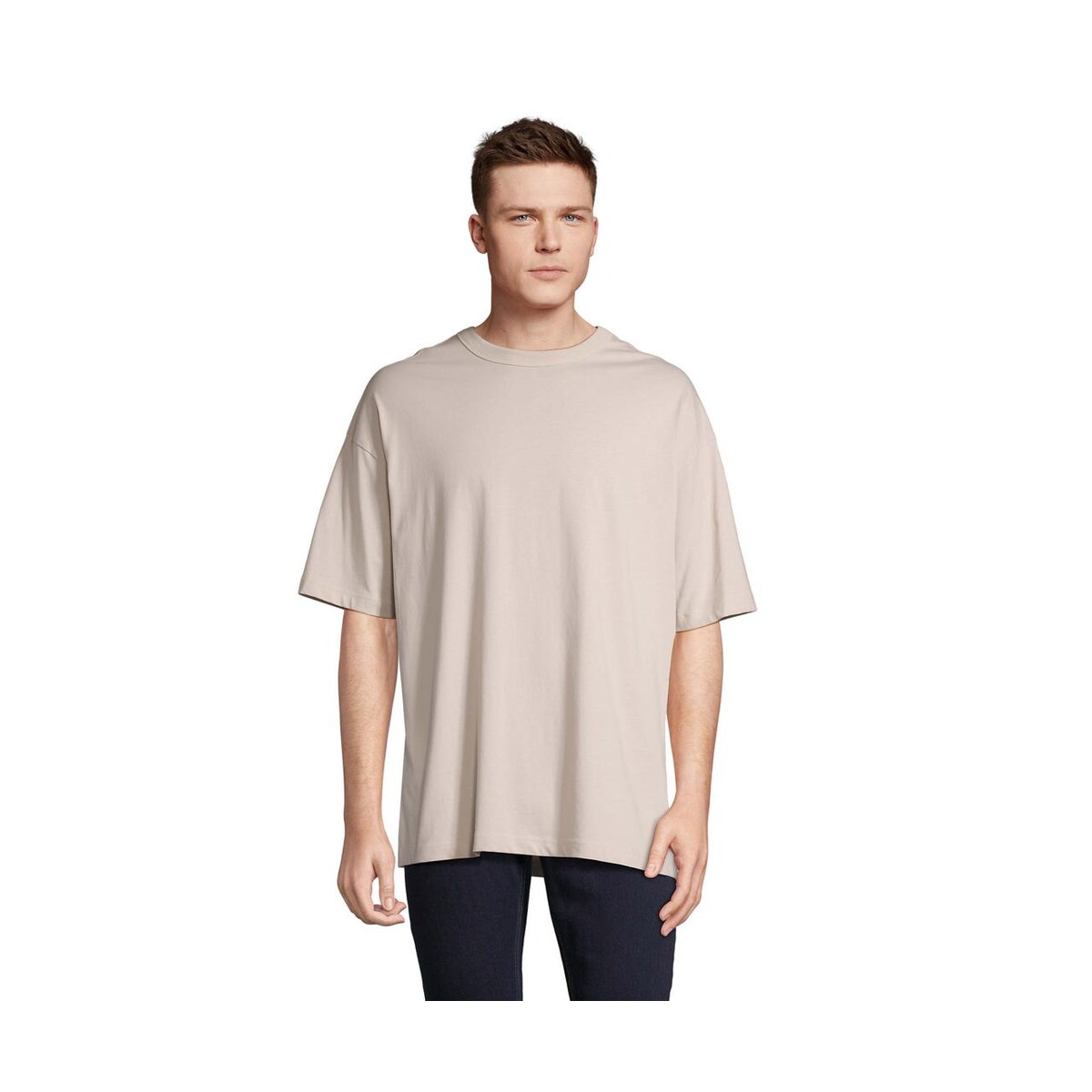 Koszulki z logo – boxy men t-shirt oversize boxy men s03806-ln BOXY MEN T-SHIRT OVERSIZE BOXY MEN s03806-ln