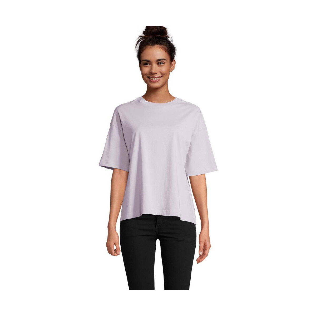 Koszulki z logo – boxy women t-shirt oversize boxy women s03807-ll BOXY WOMEN T-SHIRT OVERSIZE BOXY WOMEN s03807-ll