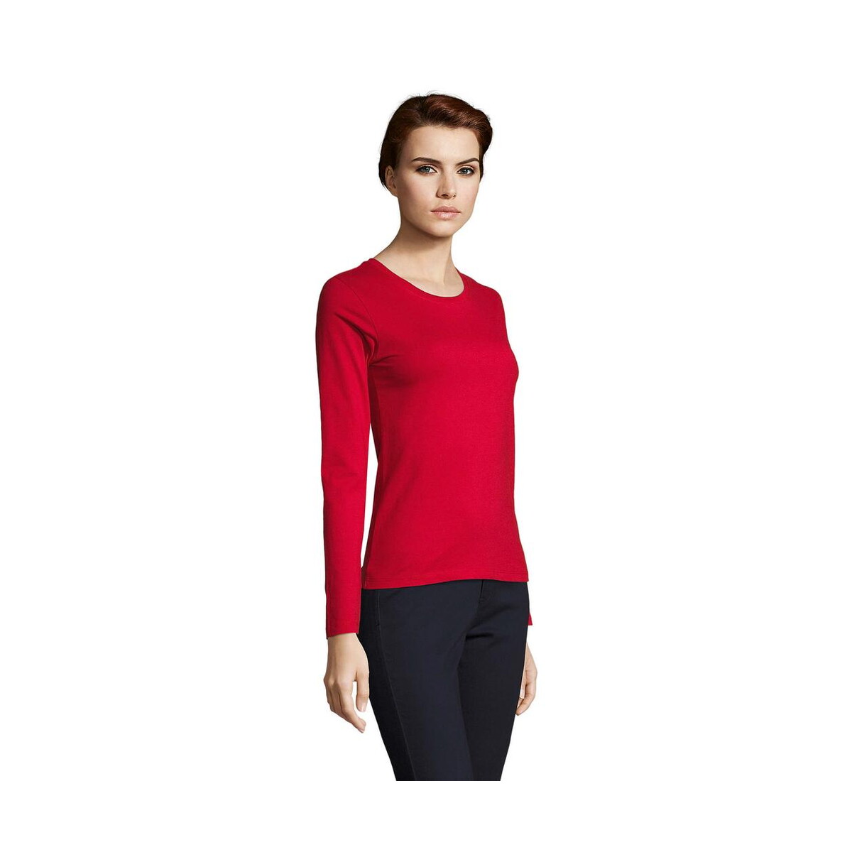 Koszulki z logo – imperial damska bluzka 190 imperial lsl women s02075-rd-side IMPERIAL damska bluzka 190 IMPERIAL LSL WOMEN s02075-rd-side