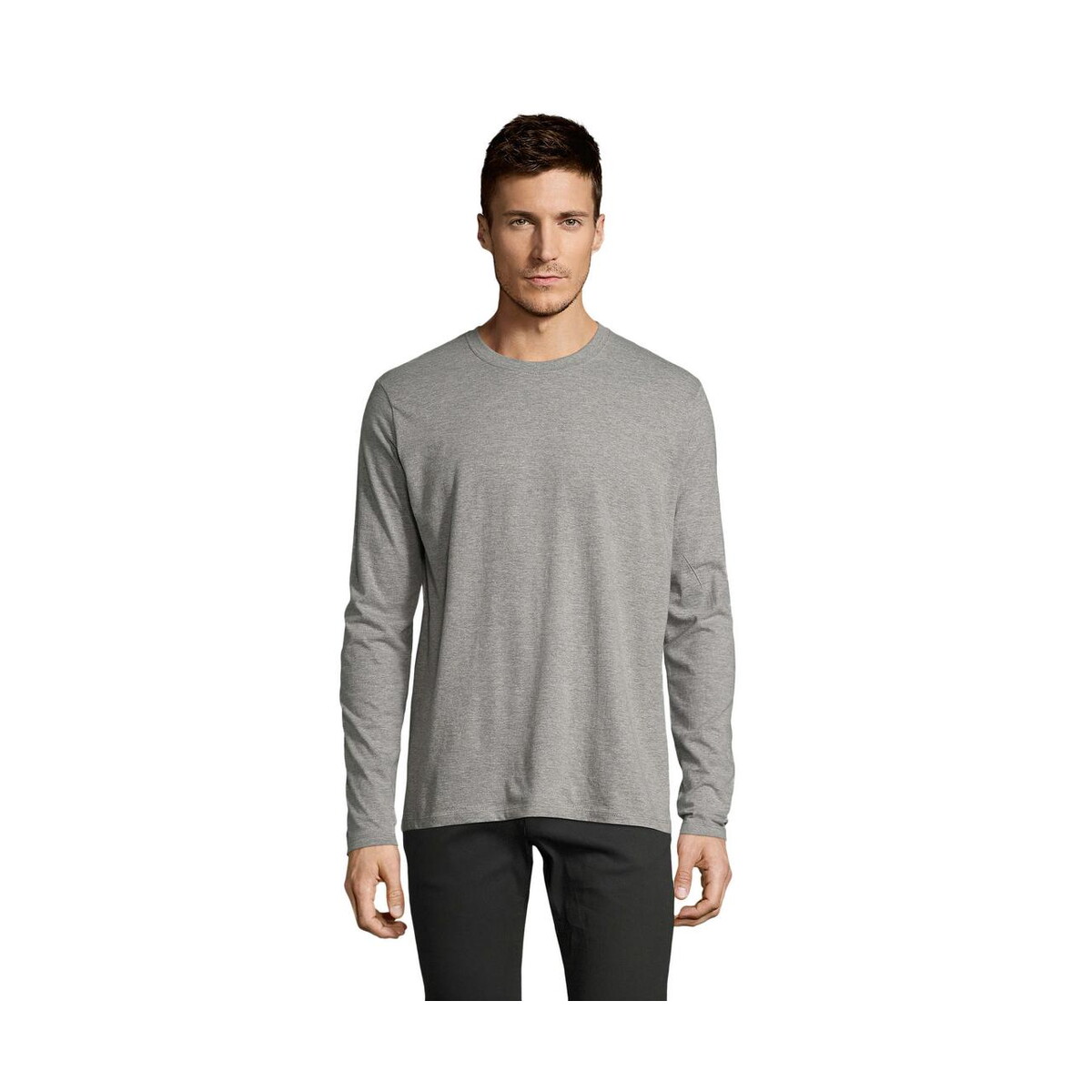 Koszulki z logo – imperial lsl men t-shirt 190g imperial lsl men s02074-gm IMPERIAL LSL MEN t-shirt 190g IMPERIAL LSL MEN s02074-gm
