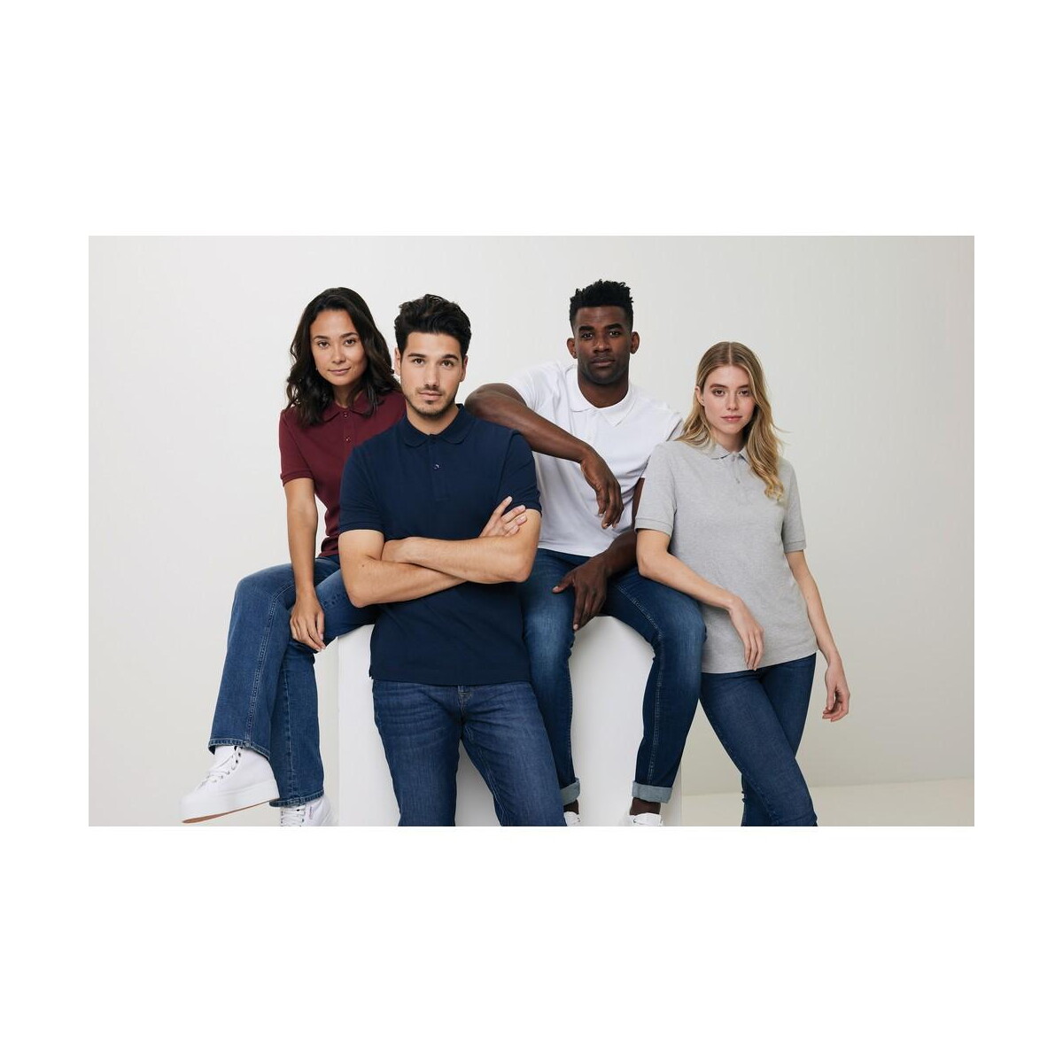 Koszulki z logo – koszulka polo z bawełny z recyklingu iqoniq yosemite T9200.018__G_300 Koszulka polo z bawełny z recyklingu Iqoniq Yosemite T9200.018__G_300