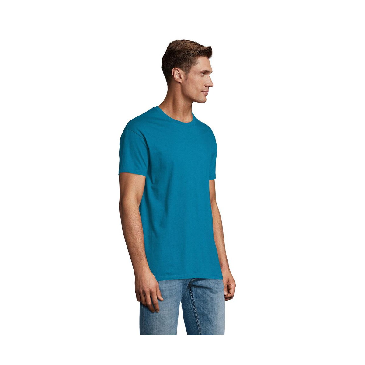 Koszulki z logo – koszulka regent unisex 150g regent s11380-du-side Koszulka REGENT Unisex 150g REGENT s11380-du-side