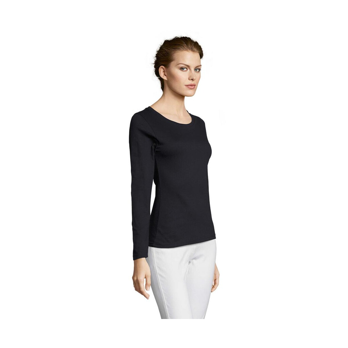 Koszulki z logo – majestic damski t-shirt 150g majestic s11425-ny-side MAJESTIC Damski T-SHIRT 150g MAJESTIC s11425-ny-side