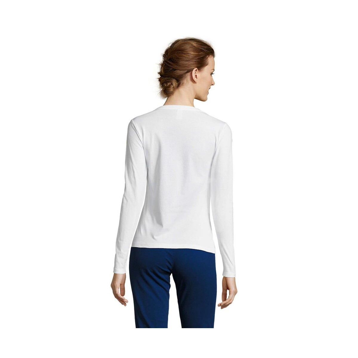 Koszulki z logo – majestic damski t-shirt 150g majestic s11425-wh-back MAJESTIC Damski T-SHIRT 150g MAJESTIC s11425-wh-back
