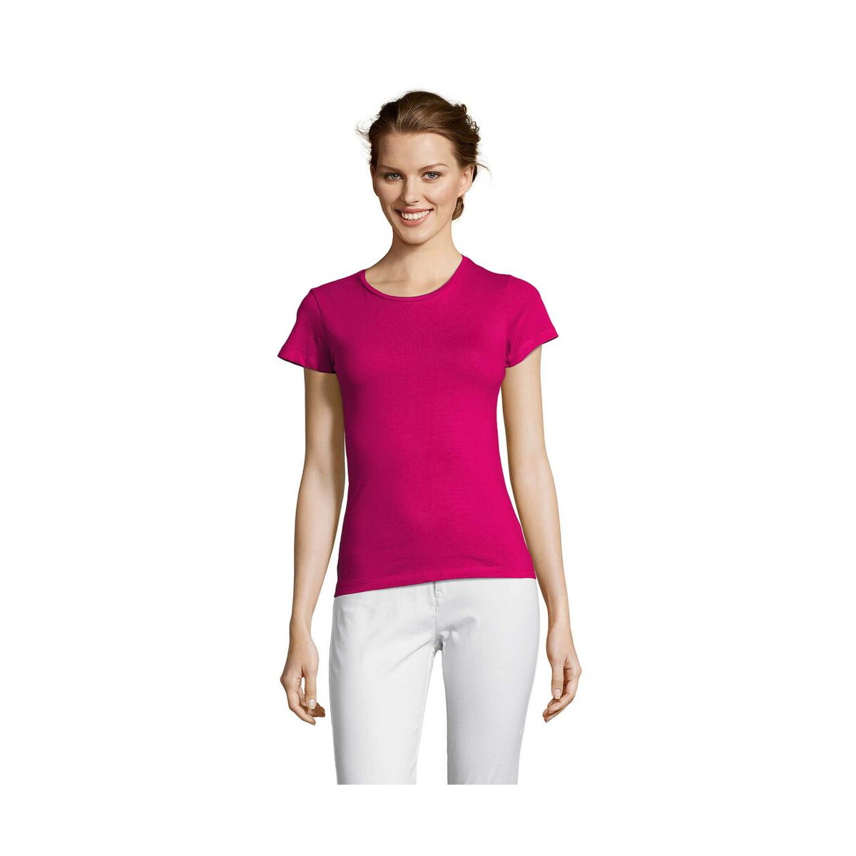 Koszulki z logo – miss damski t-shirt 150g miss s11386-fu MISS Damski T-SHIRT 150g MISS s11386-fu