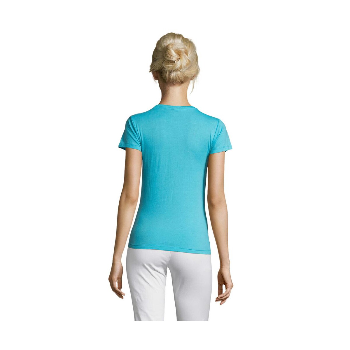 Koszulki z logo – regent damski t-shirt 150g regent women s01825-al-back REGENT Damski T-Shirt 150g REGENT WOMEN s01825-al-back