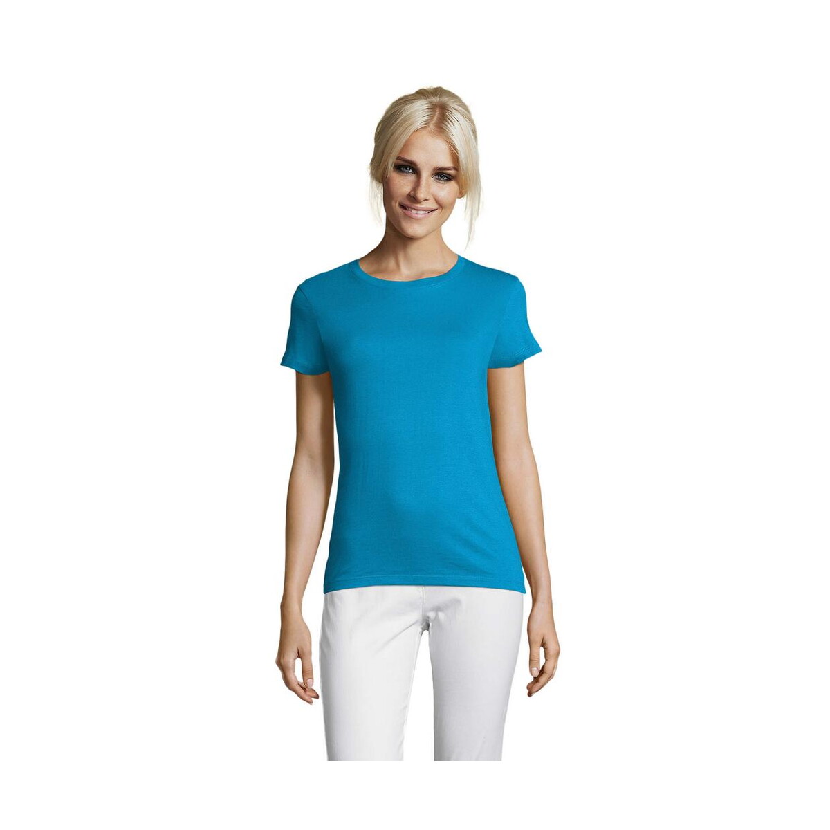 Koszulki z logo – regent damski t-shirt 150g regent women s01825-aq REGENT Damski T-Shirt 150g REGENT WOMEN s01825-aq