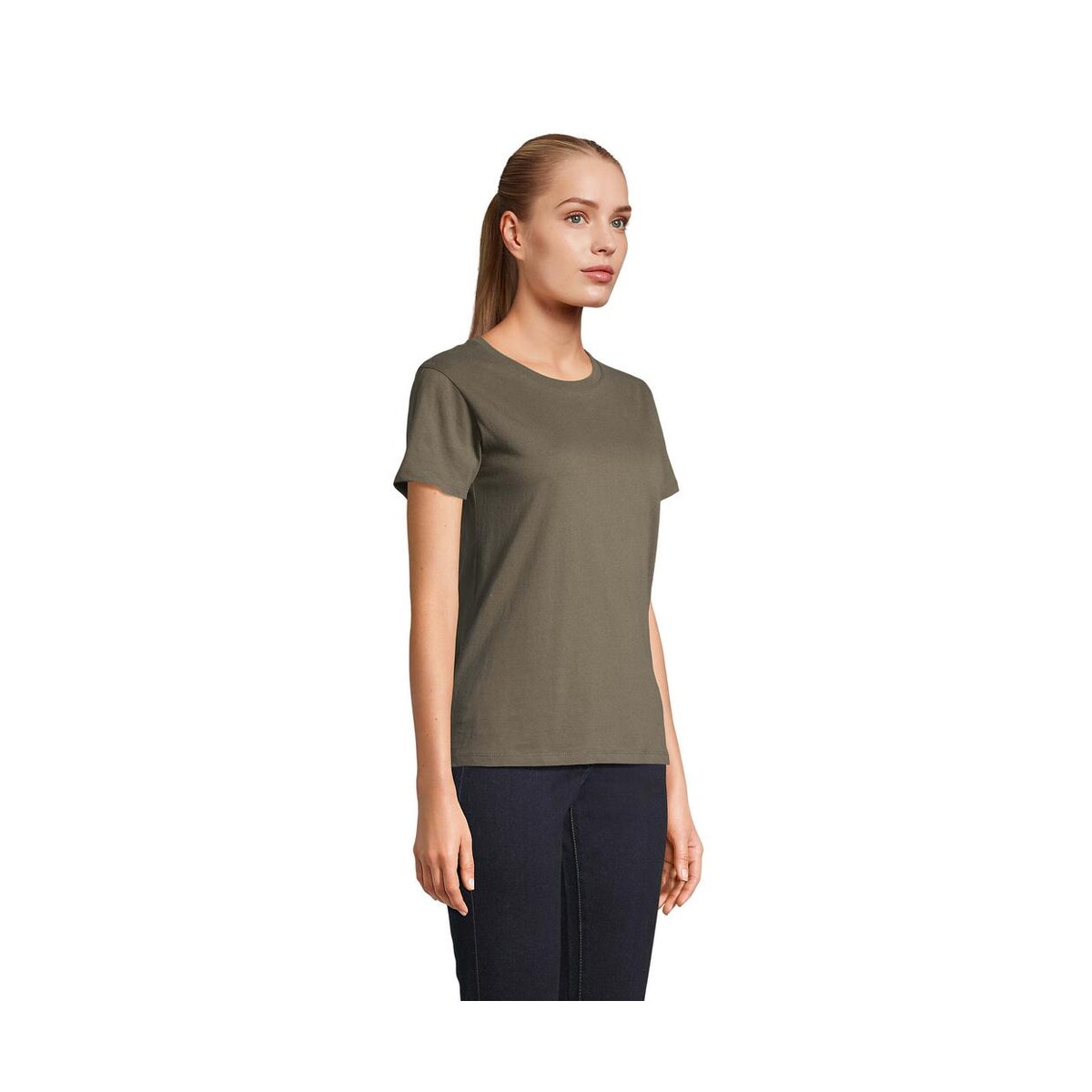 Koszulki z logo – regent damski t-shirt 150g regent women s01825-ar-side REGENT Damski T-Shirt 150g REGENT WOMEN s01825-ar-side