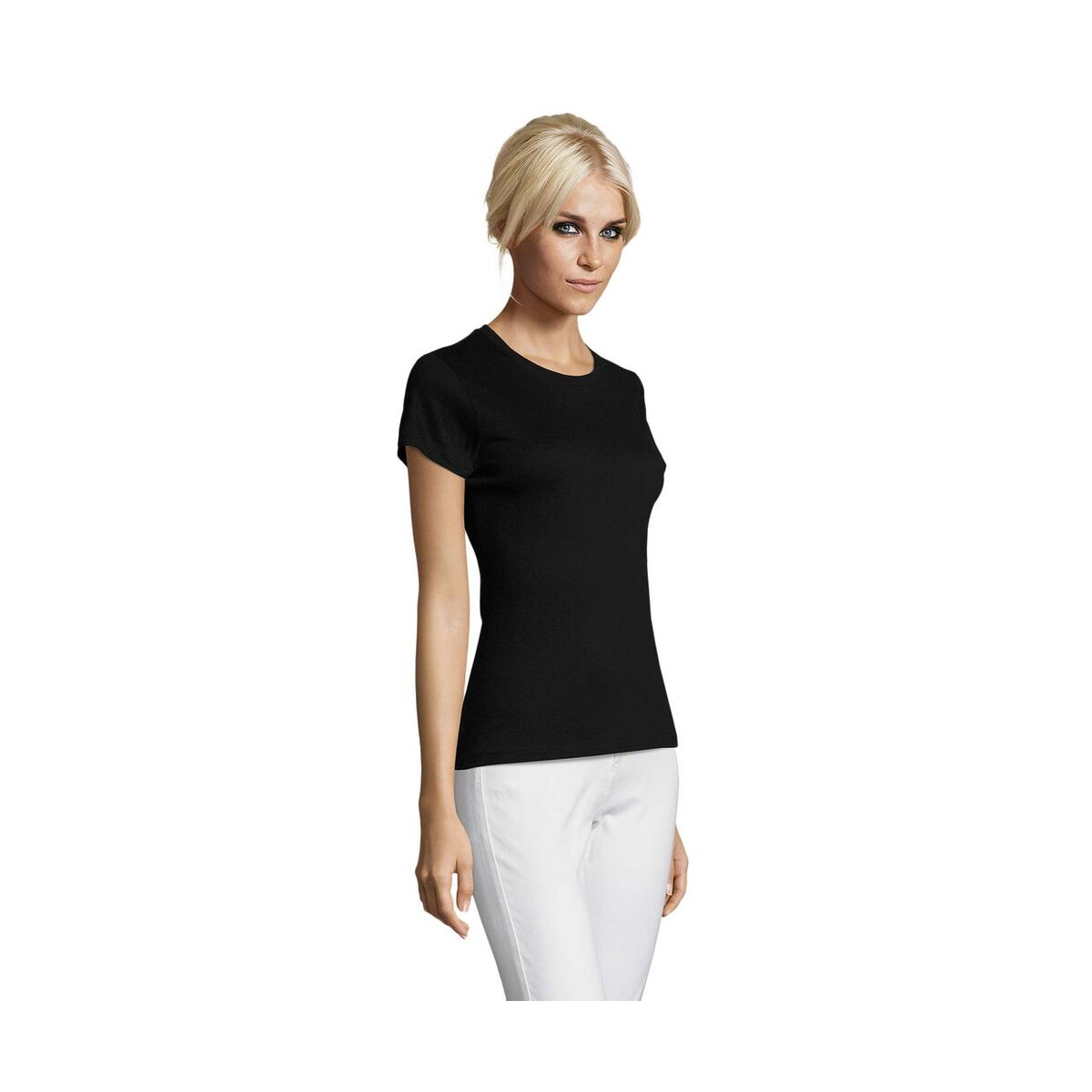 Koszulki z logo – regent damski t-shirt 150g regent women s01825-db-side REGENT Damski T-Shirt 150g REGENT WOMEN s01825-db-side