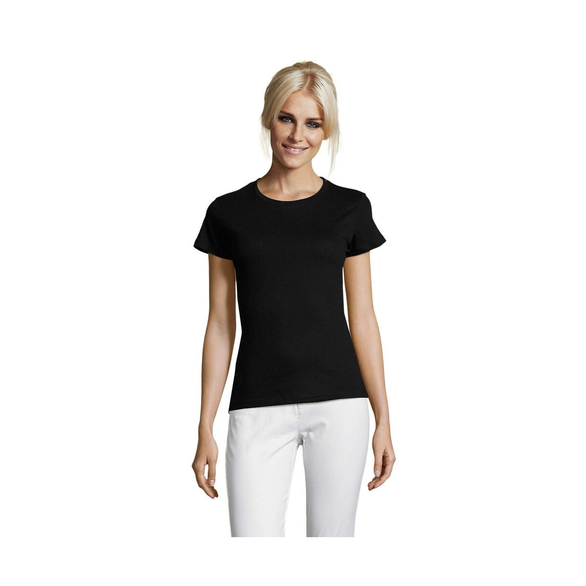 Koszulki z logo – regent damski t-shirt 150g regent women s01825-db REGENT Damski T-Shirt 150g REGENT WOMEN s01825-db